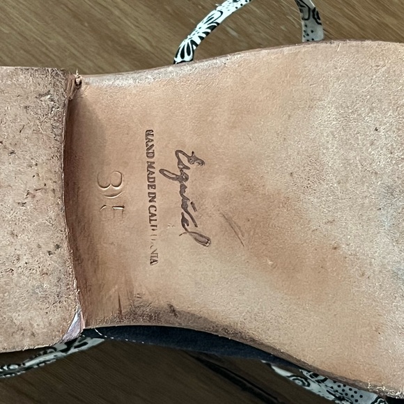 Black Suede/Gold Oxford By Esquível Hand Made - Picture 6 of 7